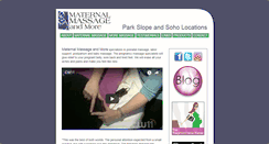 Desktop Screenshot of maternalmassageandmore.com